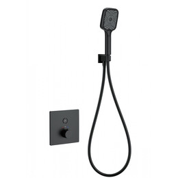 Смесители для душа с термостатом Wonzon & Woghand WW-D1017-B-MB (со скрытой частью) чёрный фото 