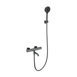 Смесители для ванны с термостатом Wonzon & Woghand WW-B3029-A1-BGG, тёмный графит фото 