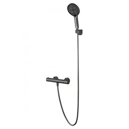 Смесители для душа с термостатом Wonzon & Woghand Inn WW-B2065-A-BGG, тёмный графит фото 