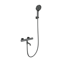 Смесители для ванны с термостатом Wonzon & Woghand Inn WW-B3013-A1-BGG, тёмный графит фото 