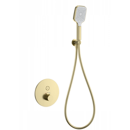 Смесители для душа с термостатом Wonzon & Woghand WW-D1017-A-BG (со скрытой частью) золото фото 