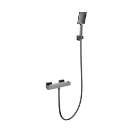 Смесители для душа с термостатом Wonzon & Woghand WW-B2026-A-BGG, тёмный графит фото 