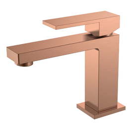 Смеситель для раковины Boheme Qubic 471-CB, брашированная медь фото 