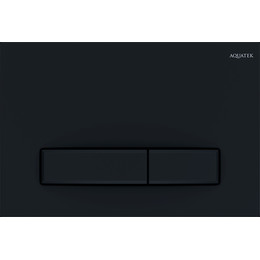 Кнопка смыва Aquatek Slim KDI-0000025, чёрный матовый фото 