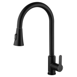 Смесители для кухни Wonzon & Woghand WW-121E201L-MB, чёрный фото 