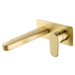 Смеситель для раковины настенный Boheme Spectre 455-MG (со скрытой частью) золото матовое фото 