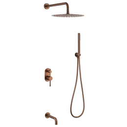 Душевая система для ванны Boheme Uno 464-2-BRB (со скрытой частью) брашированная бронза фото 