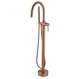 Смеситель для ванны напольный Boheme Uno 469-CB, брашированная медь фото 