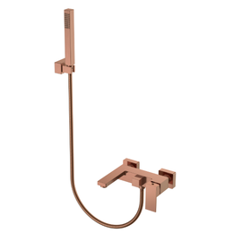 Смеситель для ванны Boheme Qubic 473-CB, брашированная медь фото 