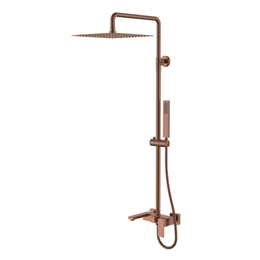 Душевая стойка Boheme Qubic 478-BRB, брашированная бронза фото 