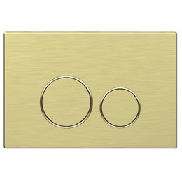 Кнопка смыва Vincea VFP-005BG, брашированное золото фото 