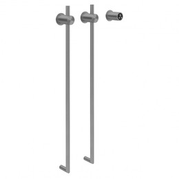 Полотенцесушитель электрический Abber Charme П2 800x345 мм AH4002BST, сталь брашированная фото 