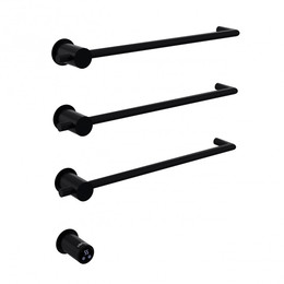 Полотенцесушитель электрический Abber Charme П3 495x520 мм AH4003MB, чёрный матовый фото 