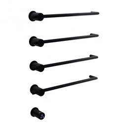 Полотенцесушитель электрический Abber Charme П4 645x520 мм AH4004MB, чёрный матовый фото 