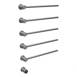 Полотенцесушитель электрический Abber Charme П5 795x520 мм AH4005BST, сталь брашированная фото 