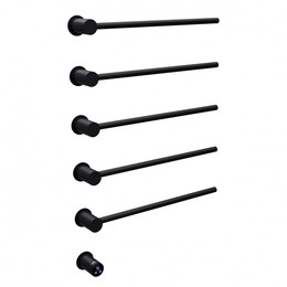 Полотенцесушитель электрический Abber Charme П5 795x520 мм AH4005MB, чёрный матовый фото 