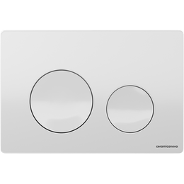 Кнопка смыва Ceramicanova Balance Circle CN12-001W, белый глянцевый фото 