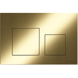 Кнопка смыва Ceramicanova Balance Square CN12-002BG, брашированное золото фото 