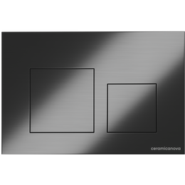Кнопка смыва Ceramicanova Balance Square CN12-002GG, вороненная сталь фото 