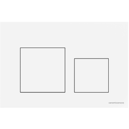 Кнопка смыва Ceramicanova Balance Square CN12-002W, белый глянцевый фото 