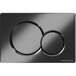 Кнопка смыва Ceramicanova Balance Sphere CN12-003GG, вороненая сталь фото 