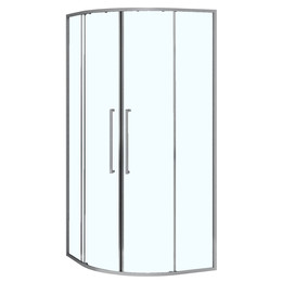 Душевое ограждение Azario SHANGHAI 90x90 см AZ-S43-90-MGR-CL, графит матовый/прозрачное фото 