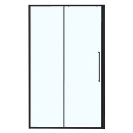 Душевая дверь Azario SHANGHAI 110 см AZ-Y43-110-MB-CL, чёрный матовый/прозрачное фото 