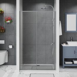 Душевая дверь Azario SHANGHAI 110 см AZ-Y43-110-MGR-CL, графит матовый/прозрачное фото 