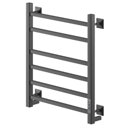 Полотенцесушитель электрический Veconi Barro-B П6 500x600 мм B6050B-B, чёрный фото 