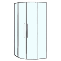 Душевое ограждение Azario SHANGHAI 100x100 см AZ-S43-100-MGR-CL, графит матовый/прозрачное фото 