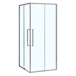 Душевое ограждение Azario SHANGHAI 100x100 см AZ-R43-100-MGR-CL, графит матовый/прозрачное фото 