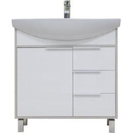 Тумба напольная с раковиной Акватон Рико 80 см 1A2154K1RIB90, белый/ясень фото 