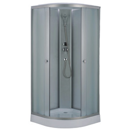 Душевая кабина Loranto 100x100 см CS-981TMW-100, хром/матовое фото 