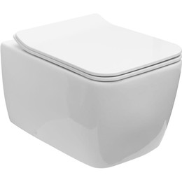 Унитаз подвесной безободковый Allen Brau Liberty 4.33007.20 с тонкой крышкой микролифт фото 