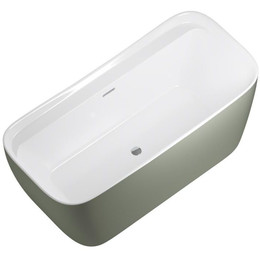 Ванна отдельностоящая Allen Brau Infinity 1 170x78 2.21002.20CGM, белый/олива фото 