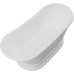 Ванна каменная Allen Brau Solid Stone Krion Classic 171x75 2.35004.21, белый матовый фото 