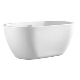 Ванна отдельностоящая Azario Blanca 150х75 см AZ-6602-15075, в комплекте с сифоном и металлической рамой фото 