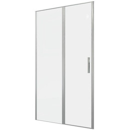 Душевая дверь Allen Brau Priority 120 см 3.31032.BA (стекло 8 мм) серебро браш/прозрачное фото 