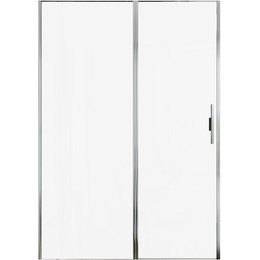 Душевая дверь Allen Brau Priority 140 см 3.31034.00 (стекло 8 мм) серебро браш/прозрачное фото 