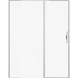 Душевая дверь Allen Brau Priority 160 см 3.31038.BA (стекло 8 мм) серебро браш/прозрачное фото 