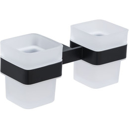 Стакан двойной Allen Brau Infinity 6.21003-31, цвет белый/чёрный матовый фото 