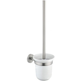 Ершик для унитаза Allen Brau Priority 6.31008-BN, цвет белый/никель браш фото 