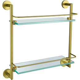 Полка стеклянная Allen Brau Priority 6.31015-GB 41 см, цвет золото фото 