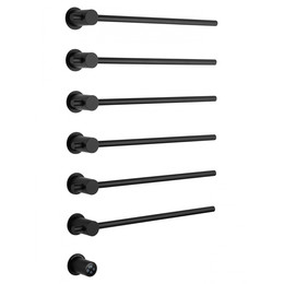 Полотенцесушитель электрический Wonzon & Woghand Baden П6 550x785 мм WW-AL366-MB, чёрный фото 