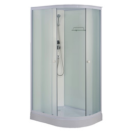 Душевая кабина Loranto 118x78 см CS-876ECTM/W-120 L, белый/матовое фото 