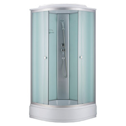 Душевая кабина Loranto 100x100 см CS-881EB26TM/W-100, хром/матовое фото 