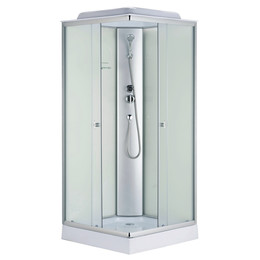 Душевая кабина Loranto 100х100 см CS-992EATM/W-100, хром/матовое фото 