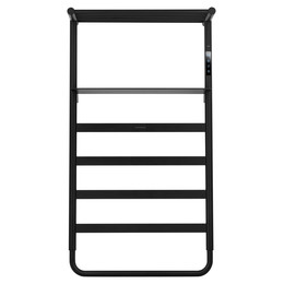 Полотенцесушитель электрический Wonzon & Woghand D&uuml;sseldorf с полкой П7 450x862 мм WW-A208-MB, чёрный фото 