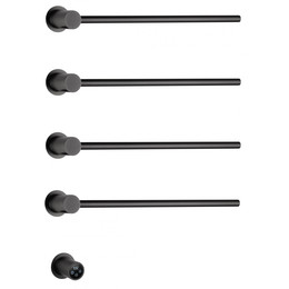 Полотенцесушитель электрический Wonzon & Woghand Hamburg П4 468x665 мм WW-AL314-GM, темный графит фото 