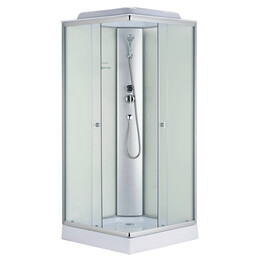 Душевая кабина Loranto 100х100 см CS-992EATM/W-100, хром/матовое фото 